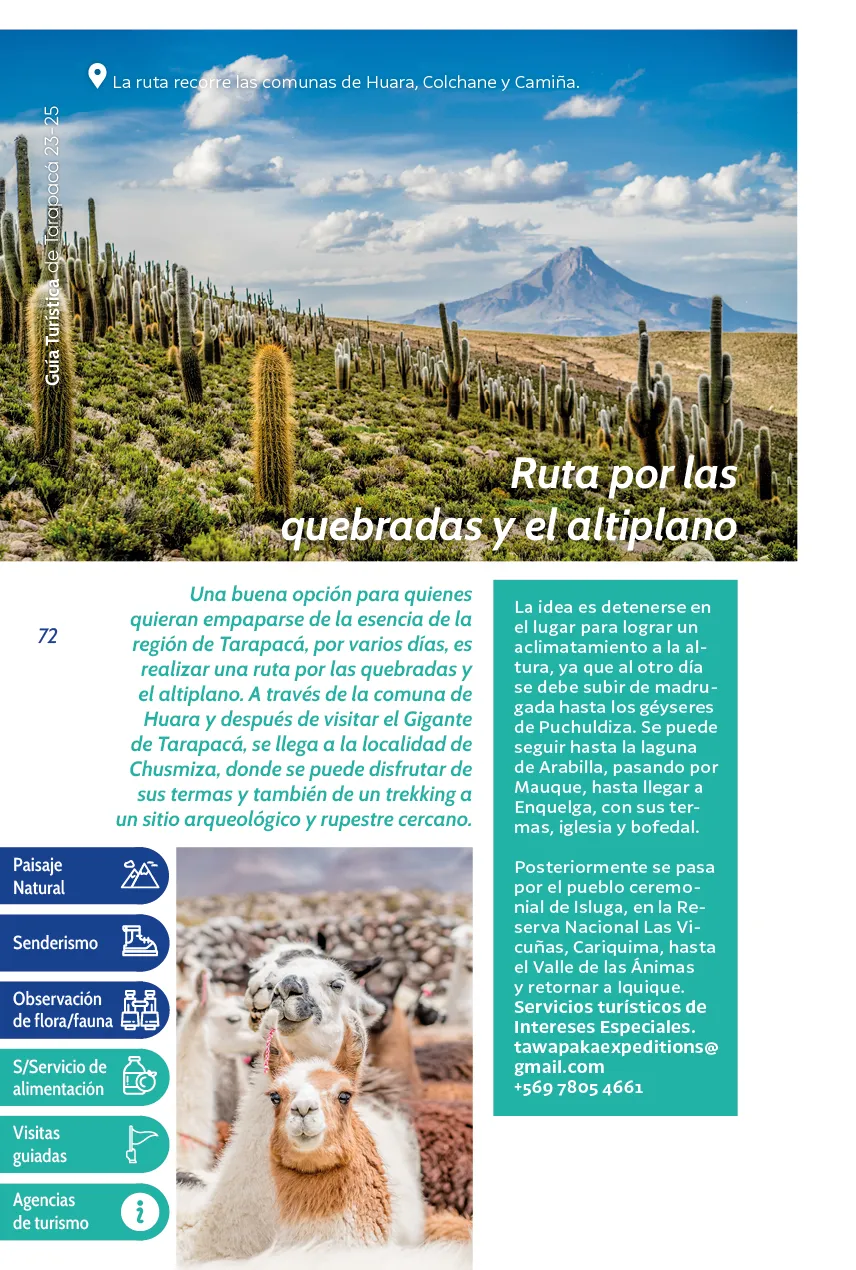 Guía Turística de Tarapacá 2023-2025 - página72