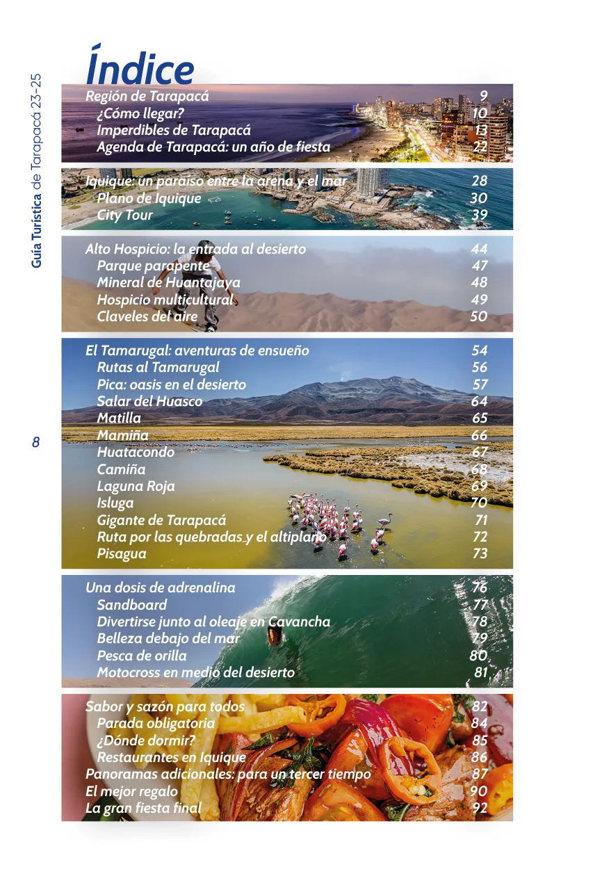 Guía Turística de Tarapacá 2023-2025 - página8