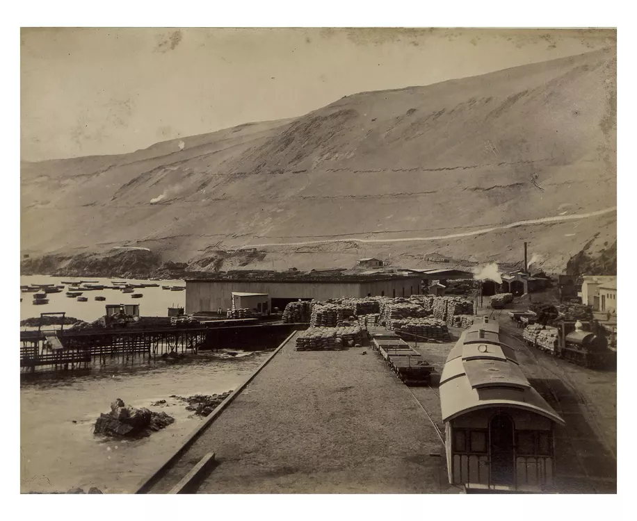 Ferrocarril 4 ESTACIÓN DEL FC DE PISAGUA CA 1890