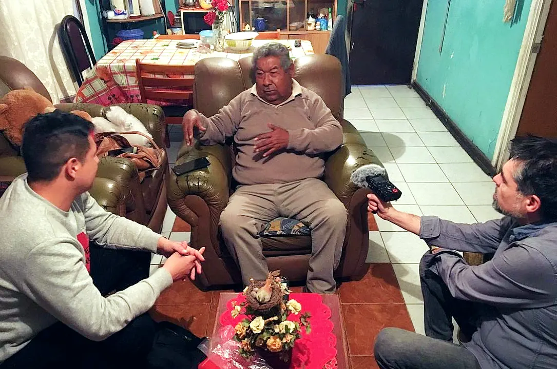 Grabando con Lorenzo Baluarte, cantor afro