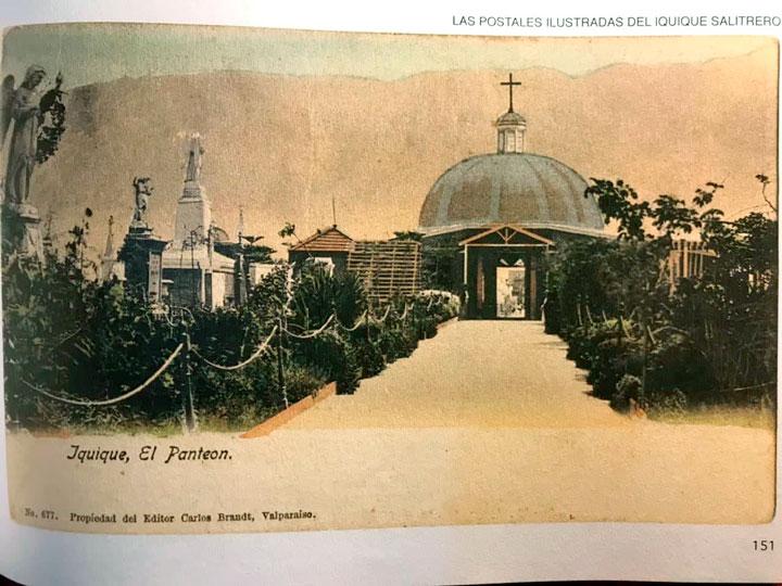 Postal-1884-Panteón-Católico