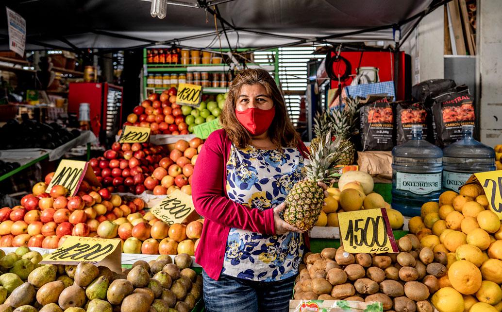 Katty Hidalgo, comerciante Terminal Agropecuario Foto:  Franco Miranda