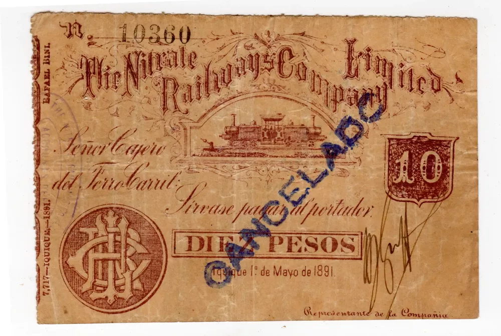 Ferrocarriles 6 BILLETE FCS