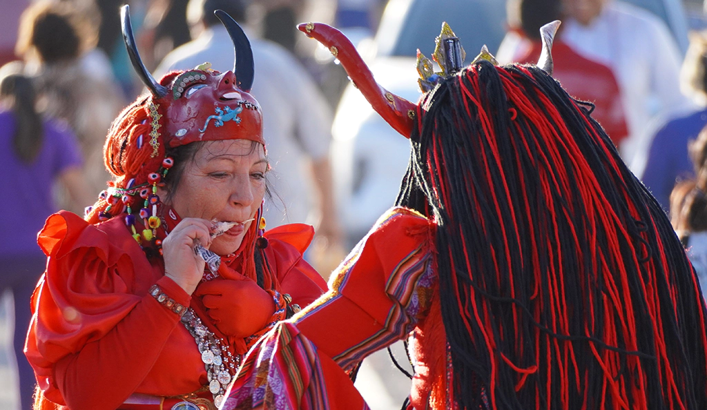 Fiesta la tirana 2023 bailes diablada al sol