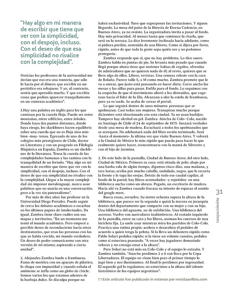 Revista Tarapacá Insitu ed52 - Página 31