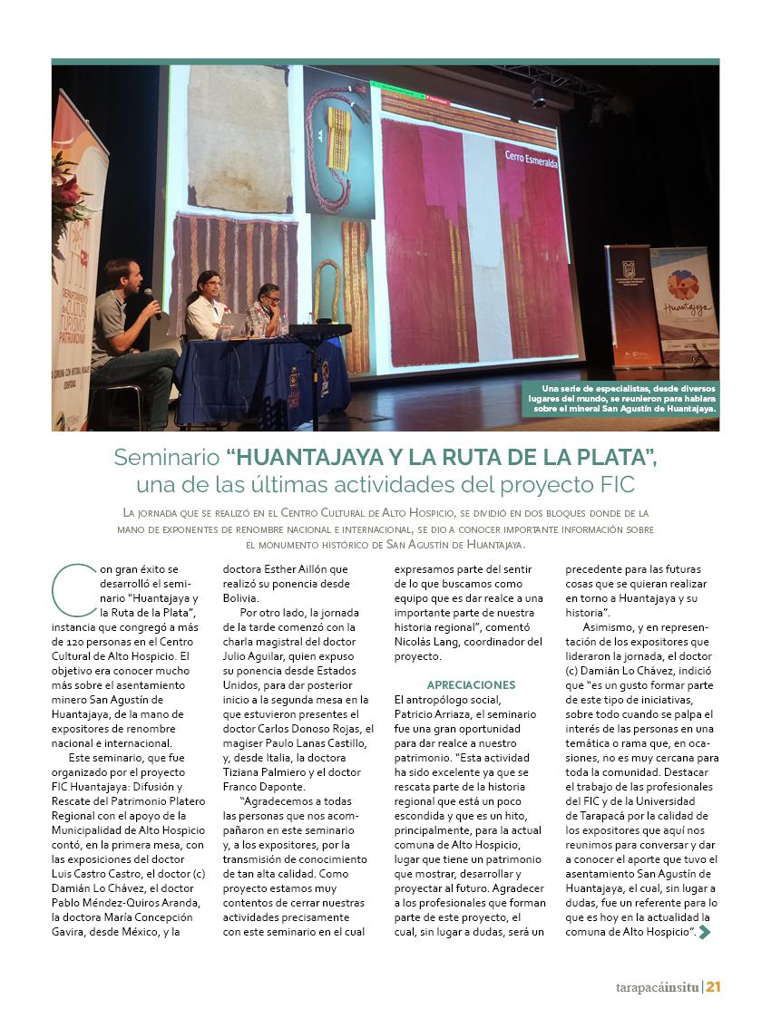 Revista Tarapacá Insitu ed48 - página21