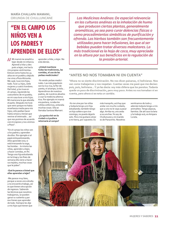 Mujeres de Tarapacá y Saberes Ancestrales11