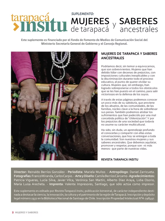 Mujeres de Tarapacá y Saberes Ancestrales2