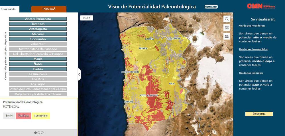 CMN Tarapacá Geovisor