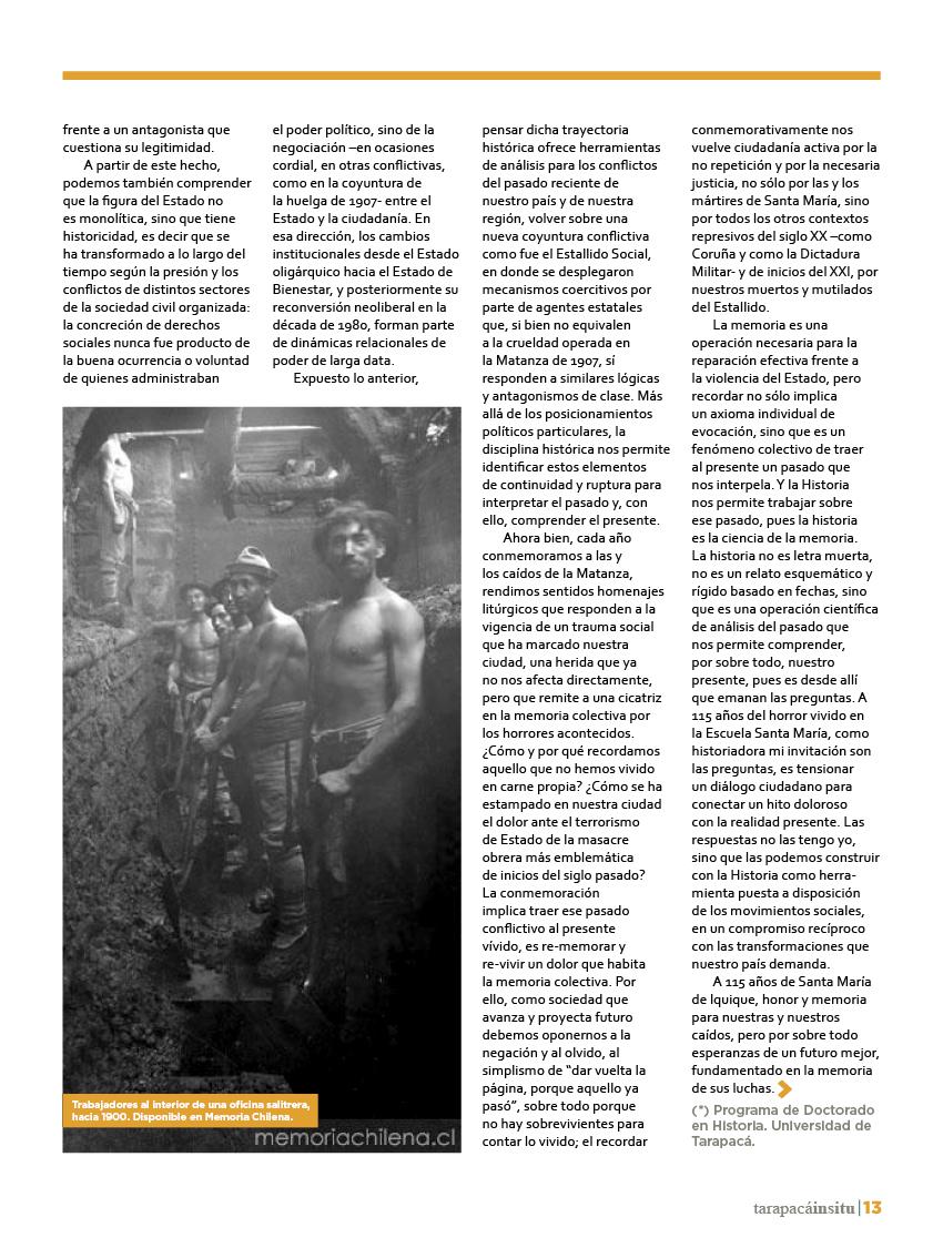 Revista Tarapacá Insitu Ed46 - Página 013