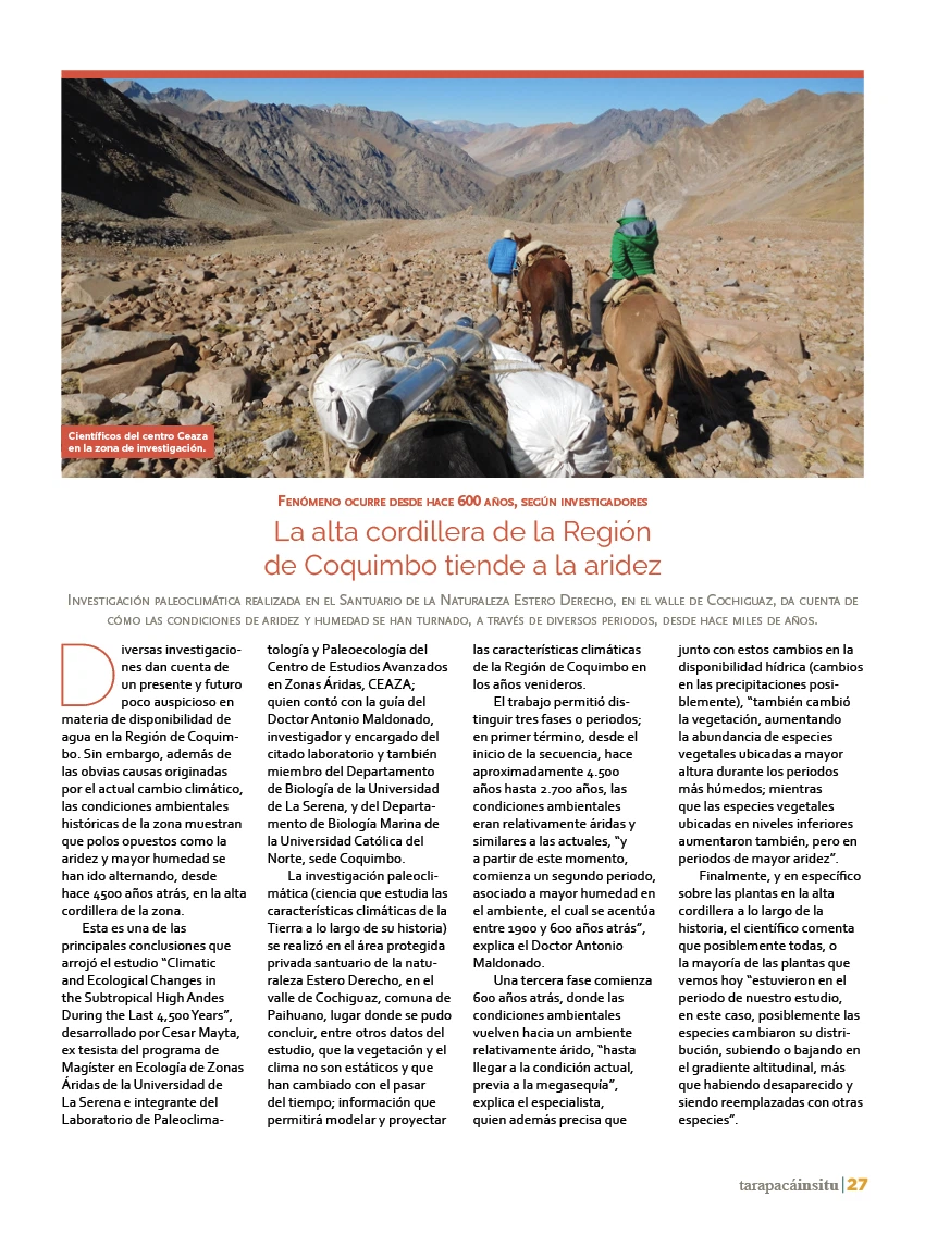 Revista Tarapacá Insitu Edición 38 - P27