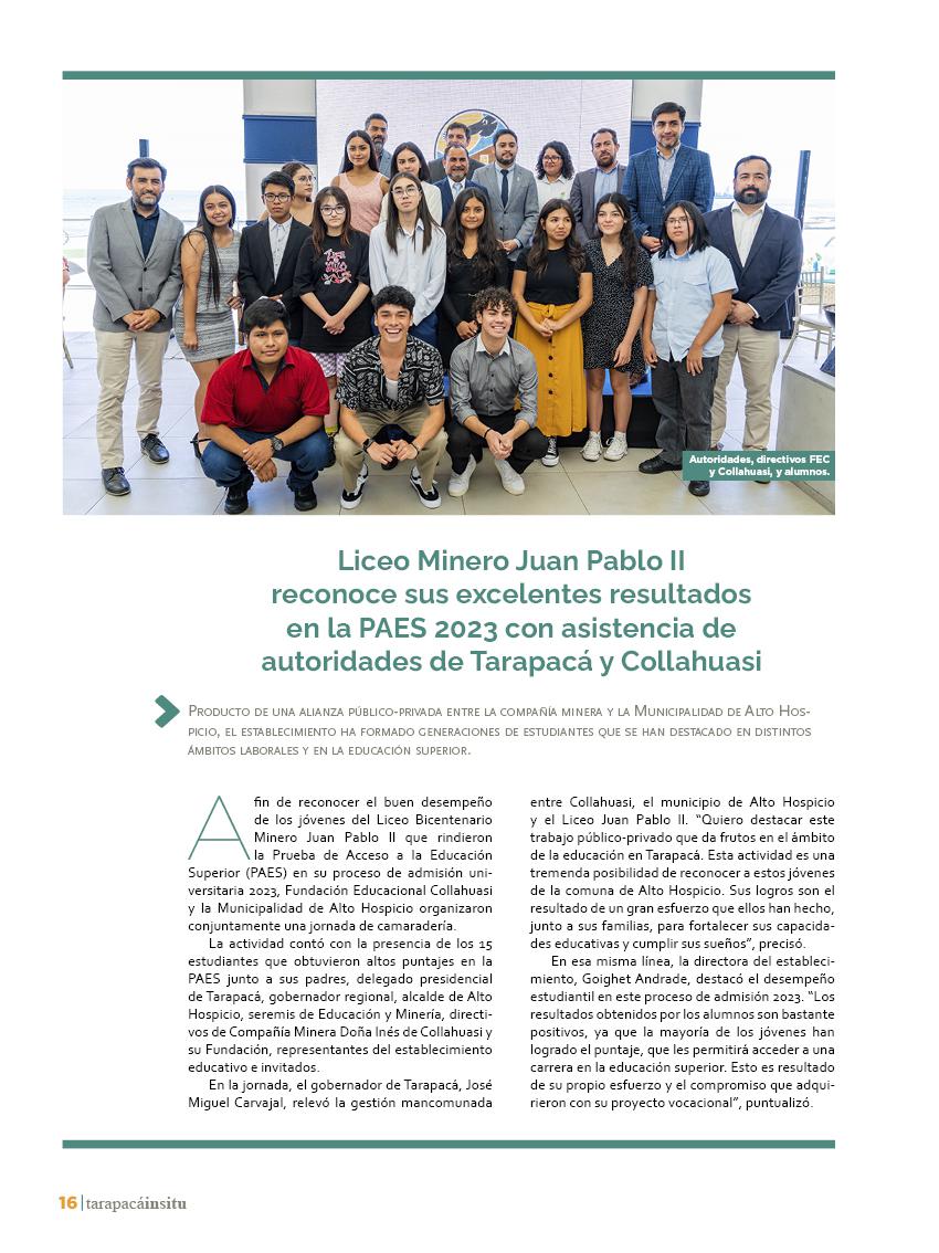 Revista Tarapacá Insitu Ed46 - Página 016