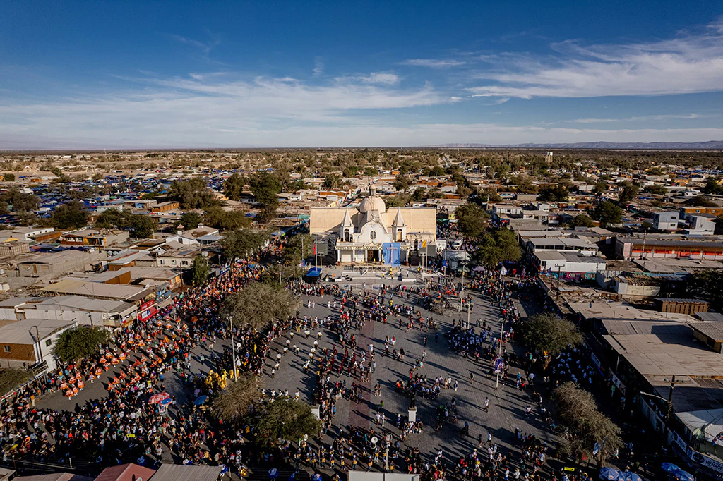 Fiesta la tirana 2023 Iglesia explanada templo